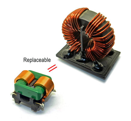Inductor de gran intensidad común excelente del alambre plano de la obstrucción del modo de la estabilidad termal