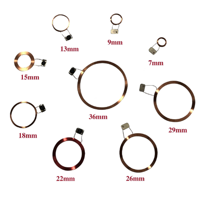 bobina de circuito integrado de alta frecuencia compatible con la tarjeta de identificación UID M1S50 7.0-36.0mm tamaño