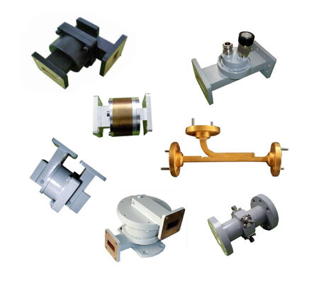 Low Insertion Loss High Power Tolerance Wide Frequency Coverage Waveguide Components for RF Microwave Systems
